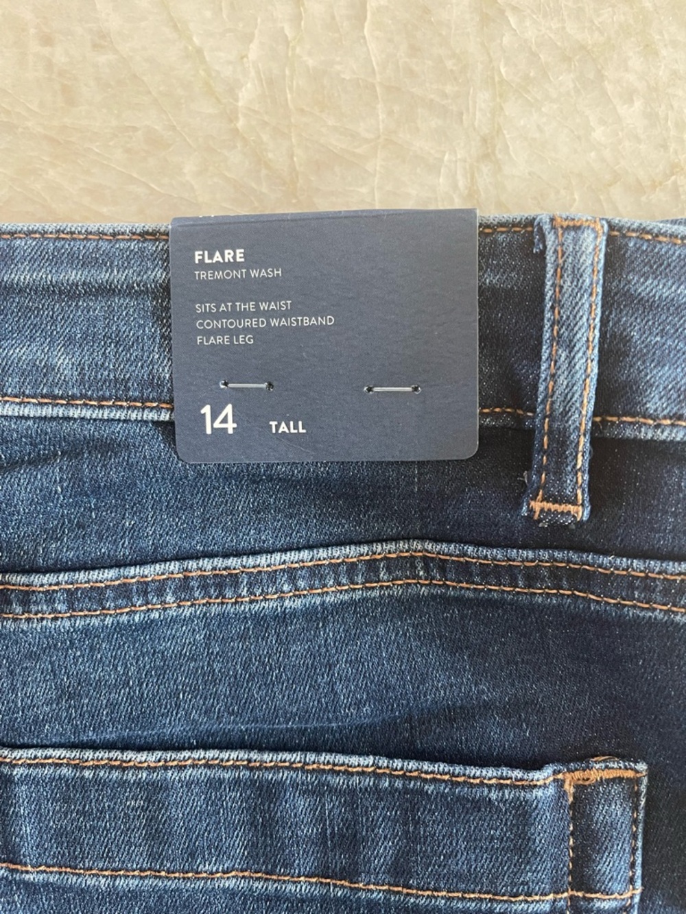 J. Jill Indigo Wide-Leg Jeans with Front Patch Pockets - Picture 4 of 5